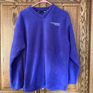 Midwest Airlines v-neck fleece. Size small.